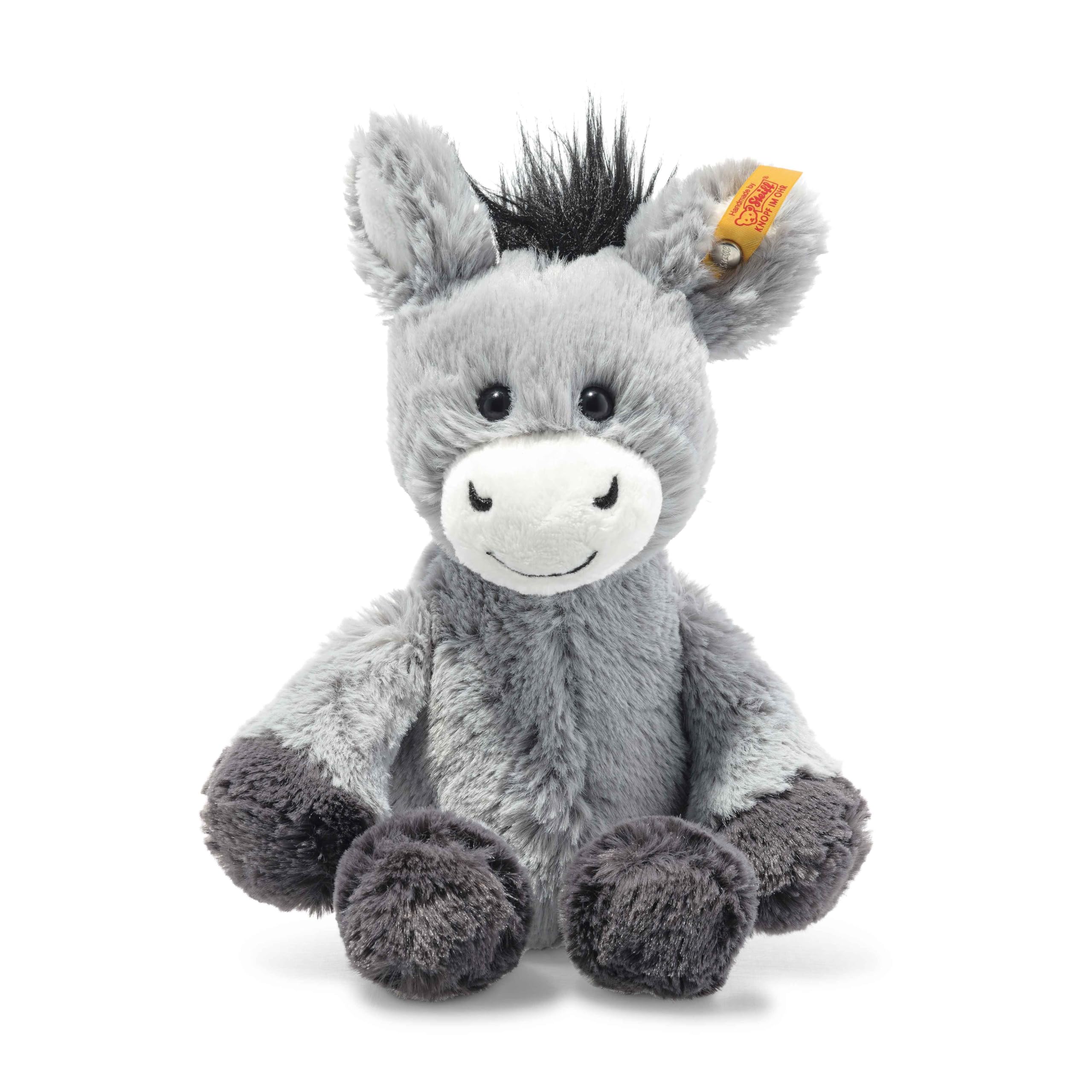 81hRleeSsUL Steiff Kuscheltier Dinkie Esel, Süßes Stofftier mit Kunststoffaugen, Kinder, Jungen & Mädchen, Friends, Plüschtier – Bild 1